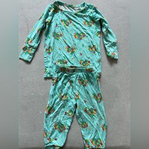 Posh Peanut 6-12 months Tetris hearts pajamas